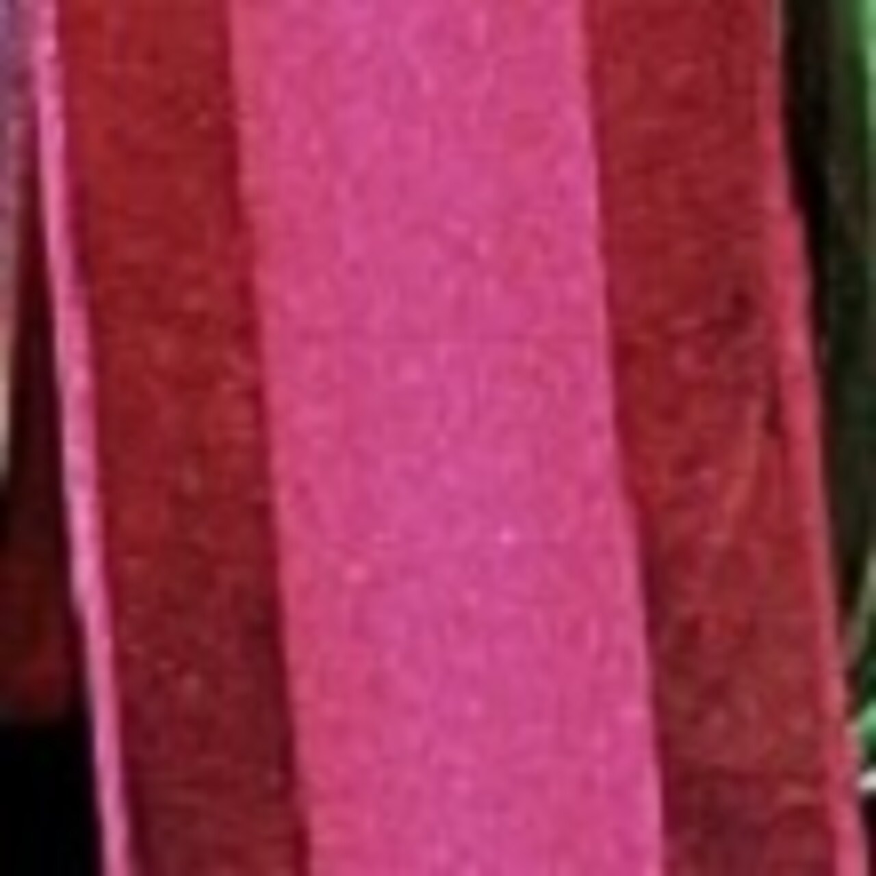 The Ribbon People Bordeaux Red and Pink Striped Organdy Margaritte Craft Ribbon 1" x 60 Yards